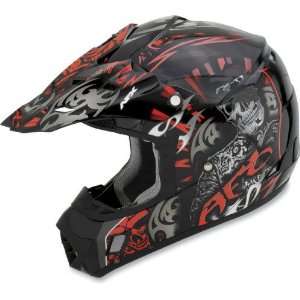   : AFX FX 17 Helmet Shade Full Face Unisex Red/Black Large: Automotive