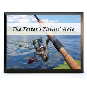  Large Fishing Reel Plaque