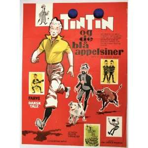  Tintin and the Blue Oranges Poster Movie Danish 11 x 17 