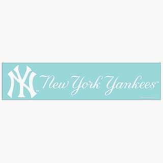  MLB New York Yankees 4x16 Die Cut Decal: Sports & Outdoors