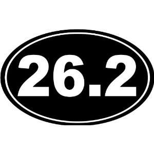  Full Marathon 26.2 Car Decal Window Sticker BLACK 