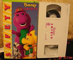 Barneys SAFETY Video Vhs RARE HTF OOP Actimates Comp Vhs VGC 