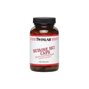  Betaine Hcl with Pepsin 648 mg/130 mg 100 Capsules Health 