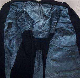 42L Barrister SOLID NAVY BLUE GOLD 2 Button sport coat jacket suit 
