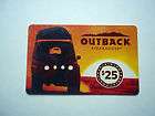 LAND ROVER DISCOVERY, OUTBACK STEAK GIFT CARD, NO VALUE, COLLECTABLE 