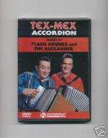 TEX MEX ACCORDION   FLACO JIMENEZ & TIM ALEXANDER DVD  