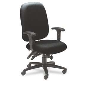  24 Hour High Performance Swivel Task Chair   Black Fabric 