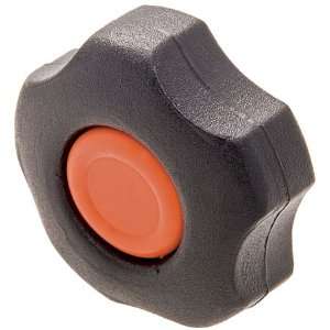  1 7/8 Dia., M10 Bolt, Fluted, Black Thermoplastic Knob (1 