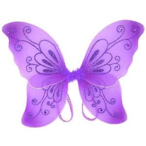  Sparkling Fairy Costume Wings Select Color purple Toys & Games