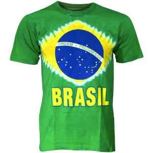    Brazil International Flag Tie Dye T shirt
