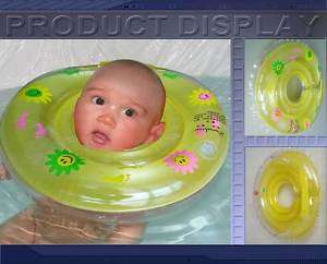 yellow Safe Baby INFANT Bath Swim Neck Float Ring child  