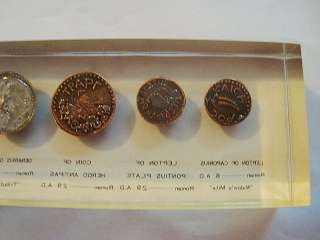 ANCIENT COINS PAPERWEIGHT SESTERTIUS, TYRE, HEROD,  