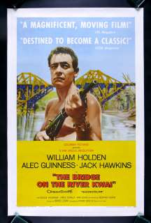 BRIDGE ON THE RIVER KWAI * CineMasterpieces ORIGINAL WAR MOVIE POSTER 