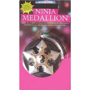  Ninja Throwing Star Ying Yang Cross Medallion Necklace 