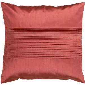   Rusty Red Clay Tuxedo Pleats Decorative Throw Pillow: Home & Kitchen