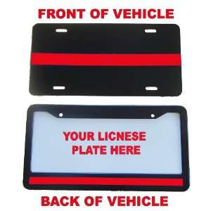  Thin Red Line License Plate Kit 