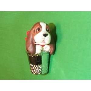 Thimble Puppy #12 in the series 1989 hallmark ornament 