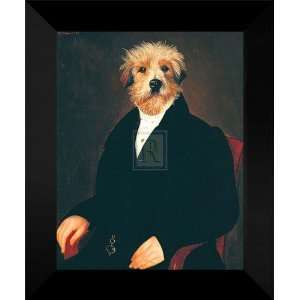  Thierry Poncelet FRAMED Art 15x18 Ancestral Canine I 