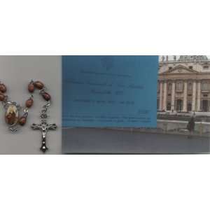  Rosary with Two Piece Case Blessed by Pope Benedict XVI on April 