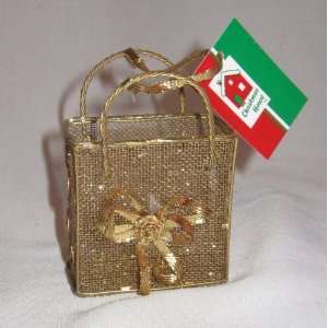  Gold Metal Basket Christmas Ornament: Home & Kitchen