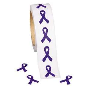 Purple Awareness Ribbon Stickers   Stickers & Labels & Novelty 