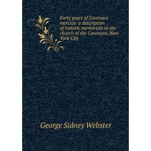   church of the Covenant, New York City: George Sidney Webster: Books