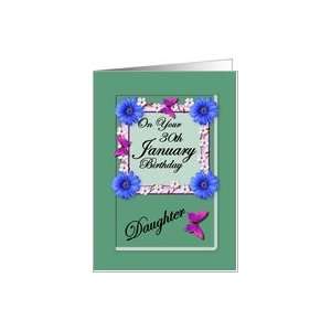 Month January & Age Specific 30th Birthday   Daughter Card 