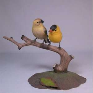  Backyard Bird Carving Goldfinch Pair 