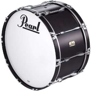  Pearl 24x14 Championship Series Marching Bass Drum Midnight Black 