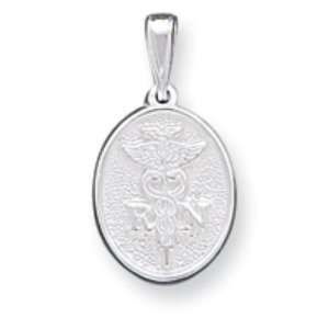  Sterling Silver RN Charm: Jewelry