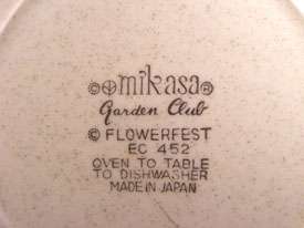 Mikasa Garden Club FLOWER FEST Soup Bowls EC452 VINTAGE  