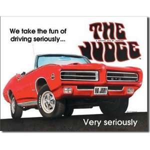  Pontiac GTO The Judge Car Retro Vintage Tin Sign: Home 