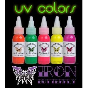  UV TATTOO INK Ultra Violet Iron Butterfly 1 OZ: Health & Personal Care