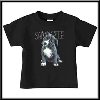 Blue American Pit Bull Puppy T Shirt INFANT TODDLER  