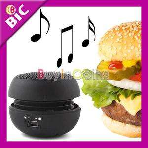 Mini Hamburger Portable 3.5MM Speaker for iPod iPhone  