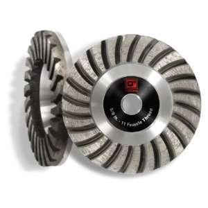  Q4 4 Aluminum 5/8 11 Turbo Coarse Diamond Cup Wheel