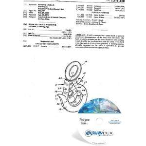    NEW Patent CD for HOOK AND LATCH WITH LOCK 