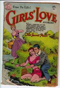 Girls Love Stories #30 comic 1954 Signal reading copy  