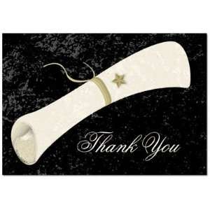 Graduation Scroll/Diploma Thank You Note Cards and 
