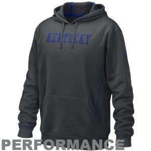  Nike Kentucky Wildcats Charcoal Bluebook Performance Hoody 