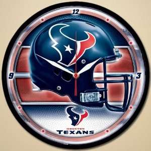  NFL Houston Texans Helmet Wall Clock: Sports & Outdoors