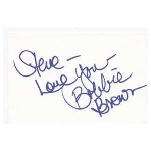  BOBBIE* BROWN Signed Index Card In Person 