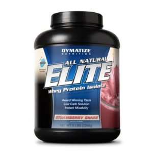  Dymatize  Elite Whey Protein Natural, Strawberry Shake 