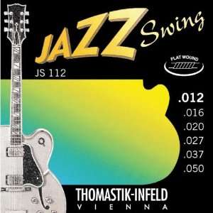  Thomastik JS112 Set Med Lite Jazz Swing Flat Guitar 