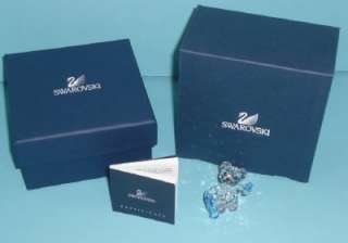 Swarovski Crystal Blue Clear Its A Boy Kris Bear Figurine 0905790 
