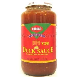 Haddar Hot N Spicy Duck Sauce 40 oz Grocery & Gourmet Food