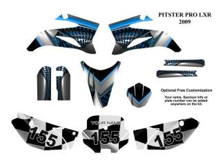 Pitster Pro LXR 2009 MX Bike Decal Graphics Kit #7777B  