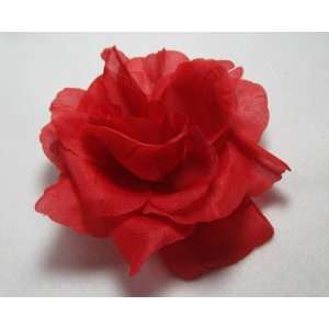    Large Red Rose Hair Flower Clip   OVERSTOCK: Everything Else