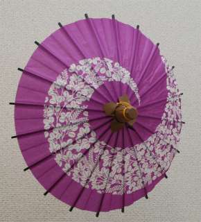 Japanese Mini Paper Umbrella Bangasa with Beautiful Print Flower 
