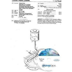   CD for INSTALLATION FOR THE AUTOMATIC REFILING OF LUBRICATING OIL
